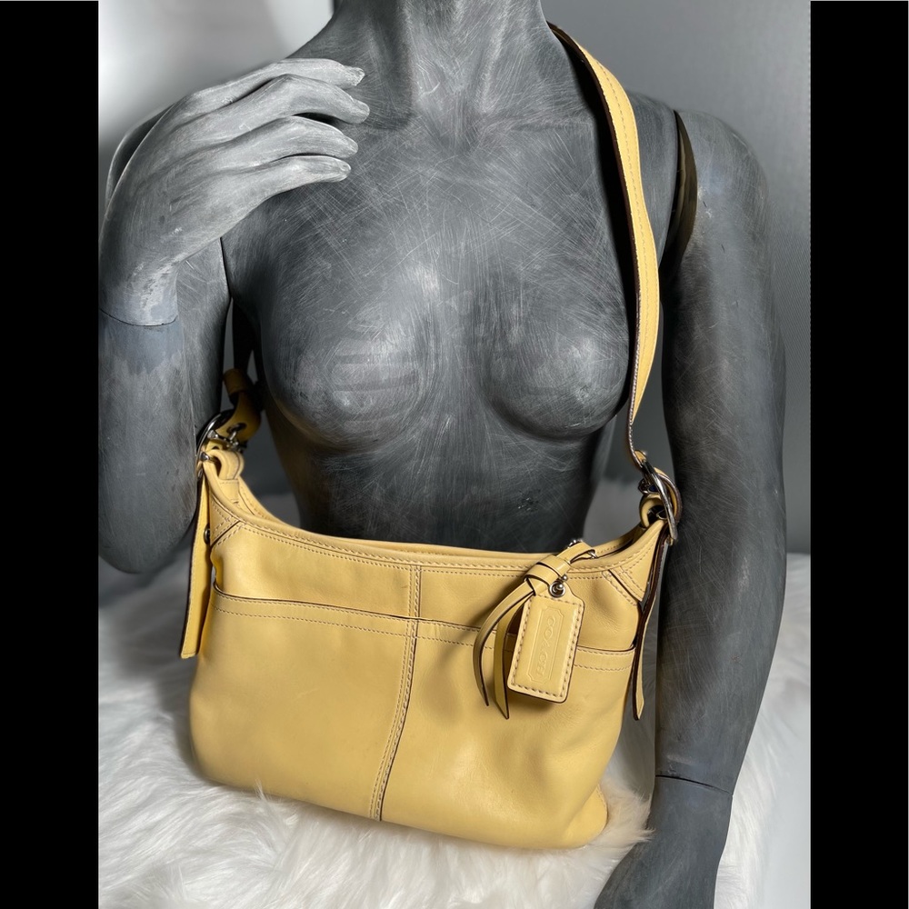 Coach Yellow Hobo Satchel